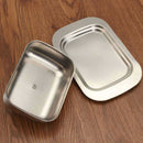 Stainless Steel Butter Cheese Dish Serving Tray Storage Container with New IXZ