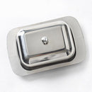 Stainless Steel Butter Cheese Dish Serving Tray Storage Container with New IXZ