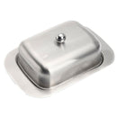 Stainless Steel Butter Cheese Dish Serving Tray Storage Container with New IXZ