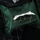 High Grade Embroidery Velvet Box Household Paper Storage Box Car Tray BRH