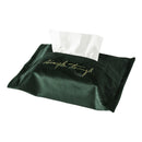 High Grade Embroidery Velvet Box Household Paper Storage Box Car Tray BRH