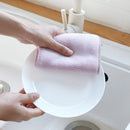 3pcs Kitchen Cleaning Cloth Wipe Microfiber Hand Towel Dish Cloth Cleanin RJT