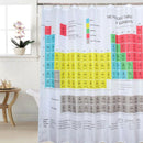 Periodic Table of the Element Waterproof Shower Curtain 12 Hooks Bathr RSD