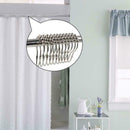 24pcs Shower Curtain Rings Curtain Rod Roller Ball Hooks Metal Bathroom cvb