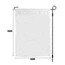 10Pcs 30x45cm Sublimation Blank Polyester Lawn Garden Flags Parade Banne KJW