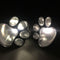 4 Solar Dog Animal Paw Print Lights Garden Statue Lantern LED Path Light Lamp