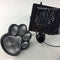 4 Solar Dog Animal Paw Print Lights Garden Statue Lantern LED Path Light Lamp