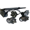 4 Solar Dog Animal Paw Print Lights Garden Statue Lantern LED Path Light Lamp