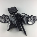 4 Solar Dog Animal Paw Print Lights Garden Statue Lantern LED Path Light DMM
