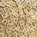 100pcs Mixed 26 English Letters Wooden Square Buttons Craft Sewing Scrapbo IDL