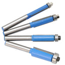 4Pcs 1/4" Shank Straight Flush Trim Router Bit Set Woodworking Cutting Tool  zxc