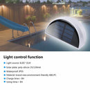 Solar Power Light Sensor 6LED Panel Lamp White Outdoor Wall Garden Waterproof cx