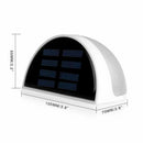 Solar Power Light Sensor 6LED Panel Lamp White Outdoor Wall Garden Waterproof cx