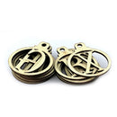 2 Sets  26 Letters Christmas English Alphabet Golden Wooden Brand New  NSO