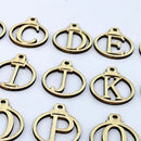 2 Sets  26 Letters Christmas English Alphabet Golden Wooden Brand New  NSO