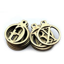 2 Sets  26 Letters Christmas English Alphabet Golden Wooden Brand New  NSO