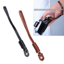 1X Fashion Brown Leather Camera Wrist Strap Lanyard For Canon Nikon Sony Camera