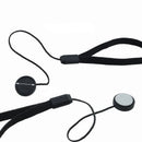 Black Camera Lens Cover Cap Keeper Holder Strap Lanyard Rope Anti-lost String x1