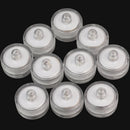 10x White LED Submersible Wedding Waterproof Decoration Tea Light Underwater cx