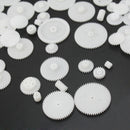 New Durable 58 Pcs White Plastic Gears Module Robot Parts Accessories For DIY