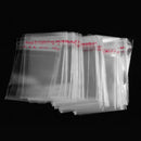 200x Durable-Resealable Self Adhesive Poly Clear Seal Plastic Packing Bag 5x7cm