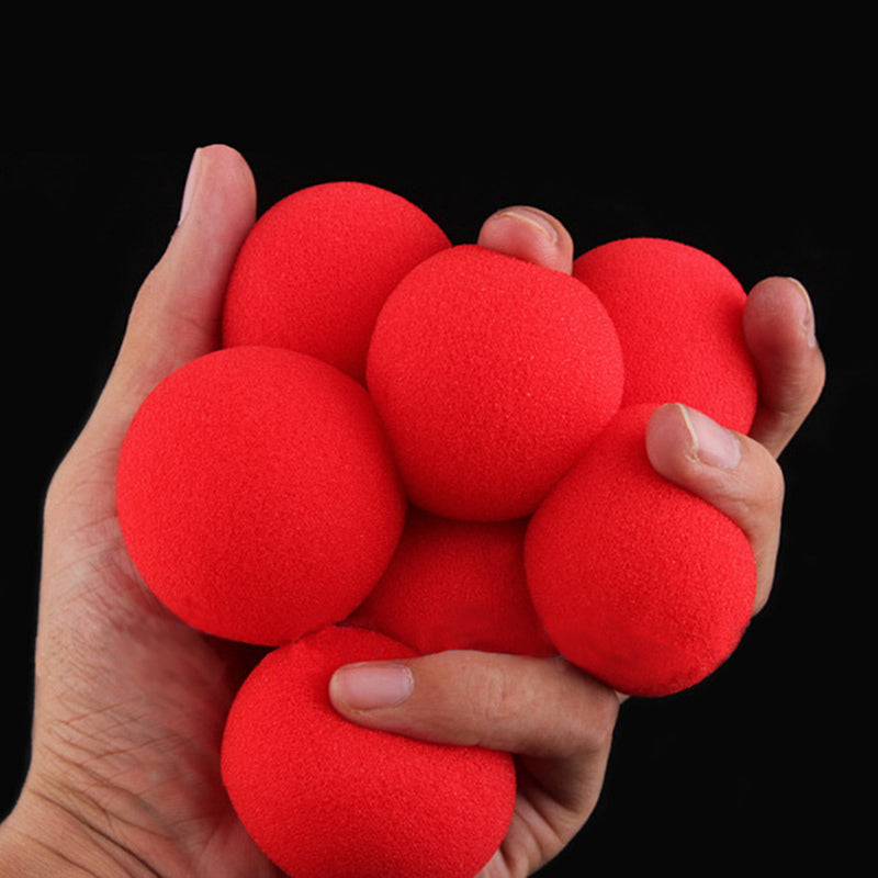 Soft-Sponge Red Balls Close-Up Magic Street Party Trick Magician Prop New x 10