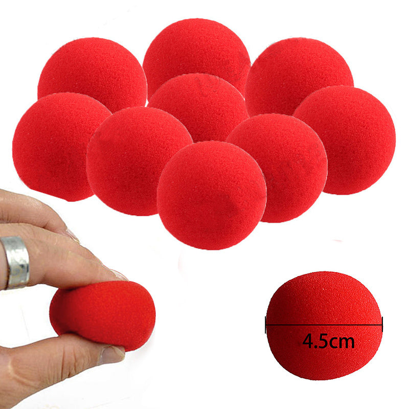 10Pcs/Pack Soft Sponge Red Balls Close-Up Magic Street Party Trick Magician Prop