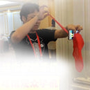 1pc Red Silk Thru Phone by Jeimin Lee Close-Up Street Magic Trick Show Pro QBS