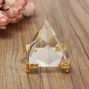 Mini Feng Shui Egypt Egyptian Crystal Clear Pyramid REIKI Healing Prizm Am DYD