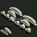 10Pcs Compact White Cable Wire Cord Clips Desk Tidy Organiser Line Fixer Hot