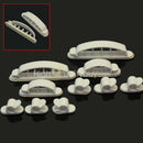 10Pcs Compact White Cable Wire Cord Clips Desk Tidy Organiser Line Fixer Hot