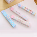 Stripe Candy Color Eraser School Supplies Stationery Rubber New 1 Pcs