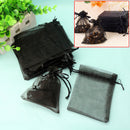 60pcs Black Organza Drawstring Wedding Bridal Gift Party Jewlery Pouch B EPA