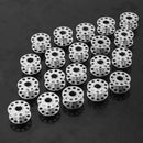 20Pcs Practical Metal Spools Bobbins for Industrial Household Sewing Machines