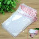 100x Clear Plastic Ziplock Resealable Reclosable Bags Jewelry Craft Pac TFO