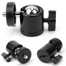 2.5kg Mini Tripod Head Tripod Ball Ball Head 1/4 Inch Thread Camera 360