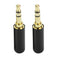 2 Pcs Audio 3.5 mm Male Plug 3 Pole Stereo Connector Earphones Soldering Jack