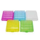 5Pcs Plastic Translucent Battery Case Holder Storage Box for AA or AAA Battery