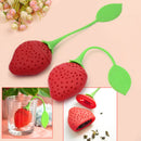 2x Novel Charm Strawberry Loose Tea Strainer Herbal Spice Infuser Filter Non IQF