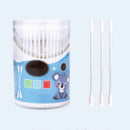 200pcs/set Medical Safety Baby Kid Cotton Swab Gourd Shape Clean Baby Ears Stick