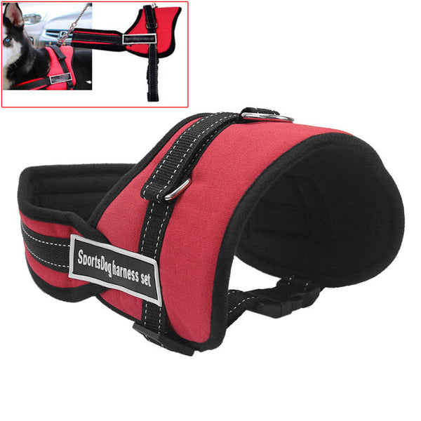 Adjustable Safety Car Seat Belt Sports Walking Pet Dog Chest Harness S IWW