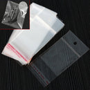 200 Pcs 5*10cm Self Adhesive Seal Jewelry Bags OPP Clear For Packaging