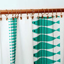 100Pcs Metal Curtain Pole Rod Voile Net Rings With Clips Hanging Hooks Holder fd
