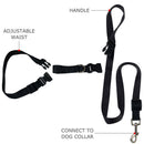 Great Adjustable Handsfree Dog Walking Running Jogging Lead Leash Wais Hot