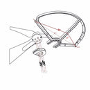 4X Propeller Protective Protector Guard Prop Bumper for DJI Phantom 1 2 3 White