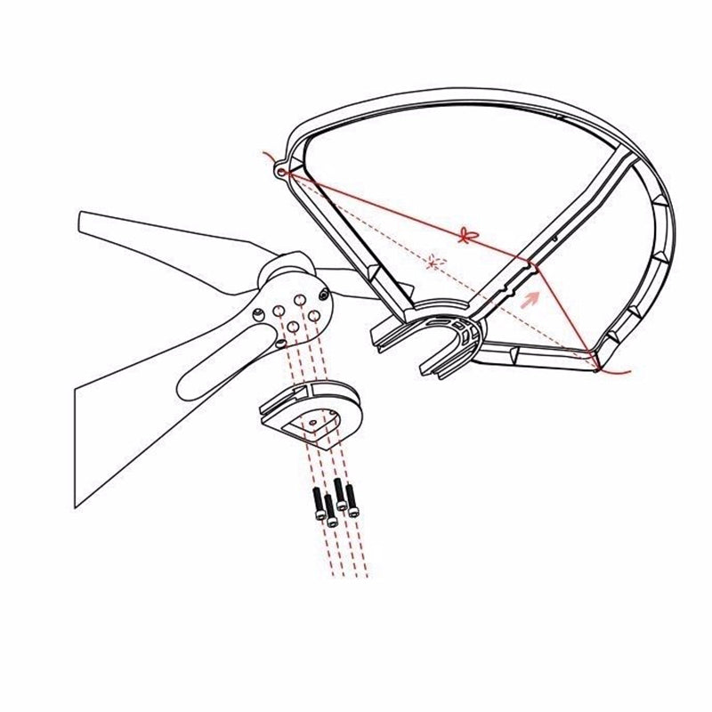 4X Propeller Protective Protector Guard Prop Bumper for DJI Phantom 1 2 3 White