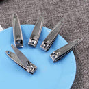 2pcs Stainless Steel Toe Nail Clipper Cutter Trimmer Manicure Pedicure Tools Kit