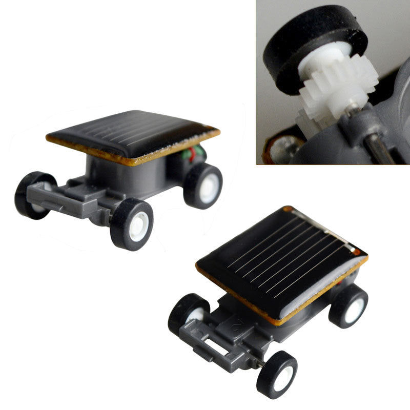 Mini Solar Powered Robot Racing Car Vehicle Educational Gadget Kids Gift Toys 1X