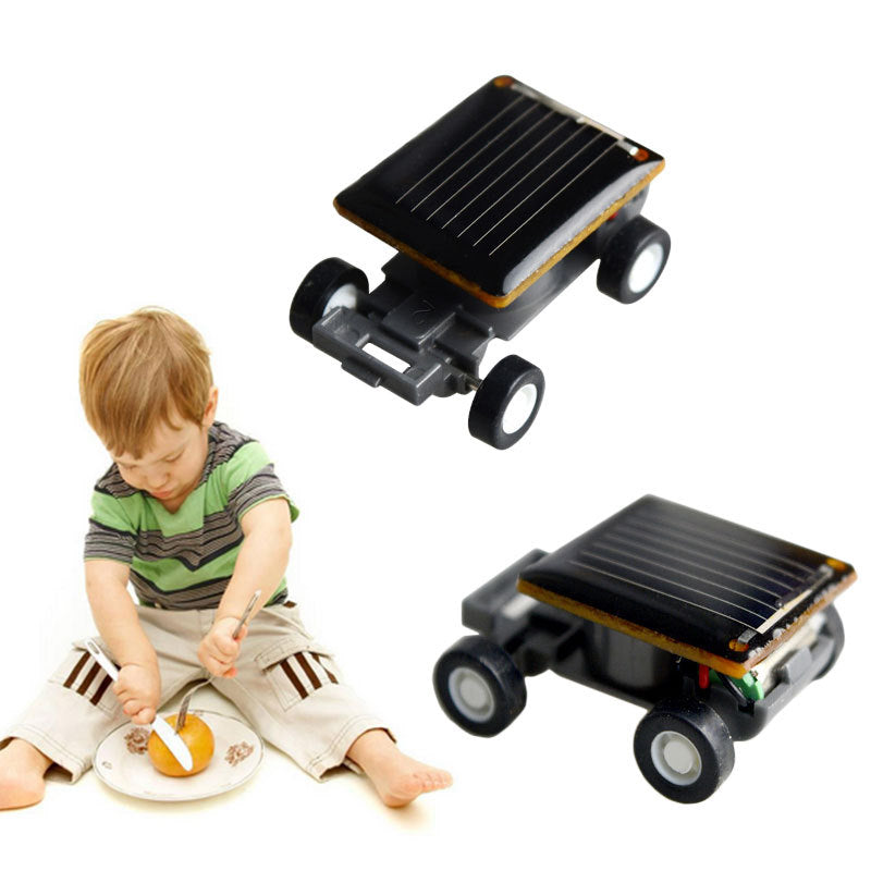 Mini Solar Powered Robot Racing Car Vehicle Educational Gadget Kids Gift Toys 1X