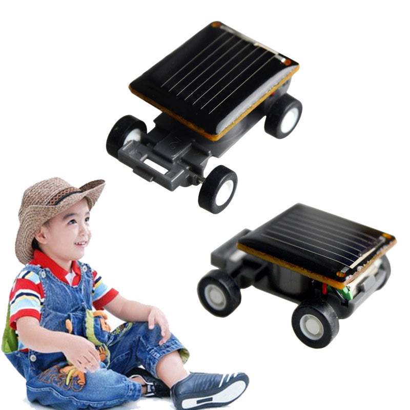 Mini Solar Powered Robot Racing Car Vehicle Educational Gadget Kids Gift Toys 1X